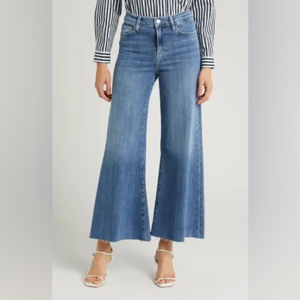 Frame Denim Blue Cropped Jeans